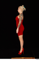  Jarushka Ross dressed red dress red high heels standing whole body 0003.jpg